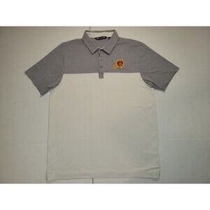 Travis Mathew Men's L Phoenix Suns NBA Short Sleeve‎ Polo Golf Shirt Gray White